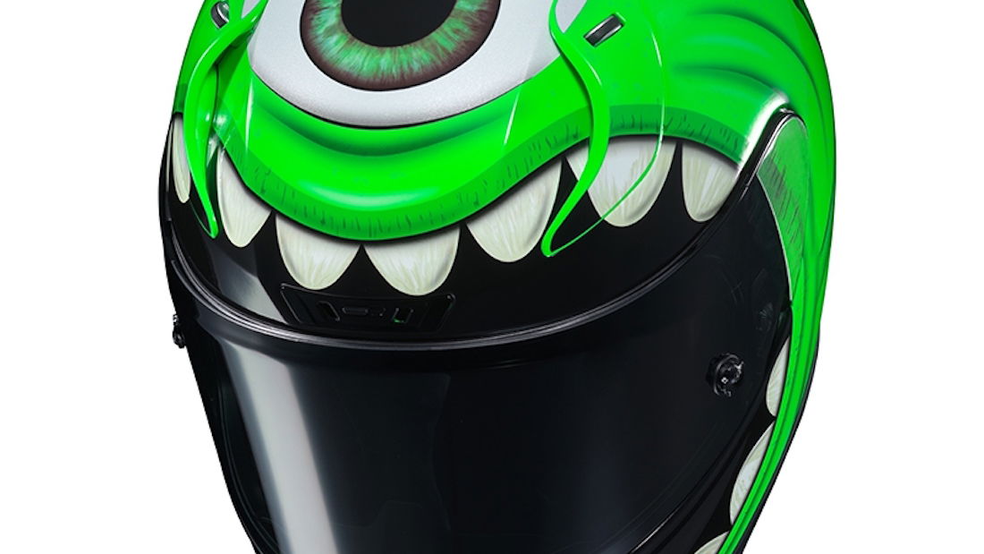 Mike Wazowski Monsters Inc HJC helmet